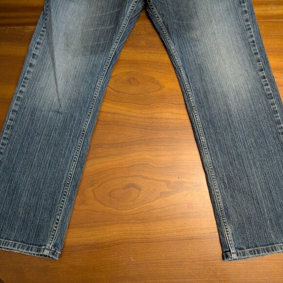 Levi's 559 Jeans Relaxed Straight Denim Cotton Men's Size 36x30 Distressed Blue - Picture 5 of 13